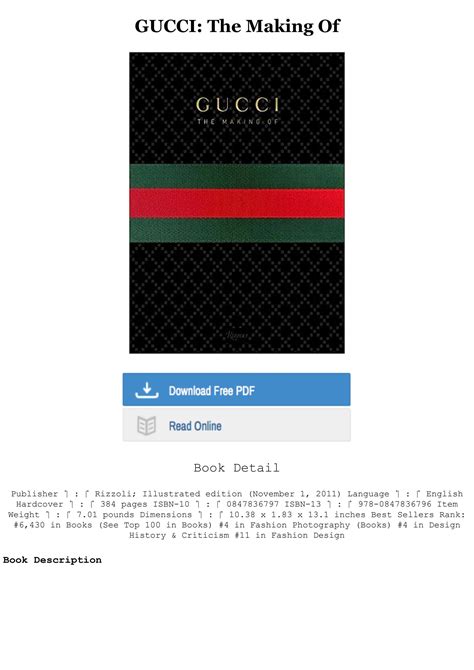 gucci ebook|gucci the making of book.